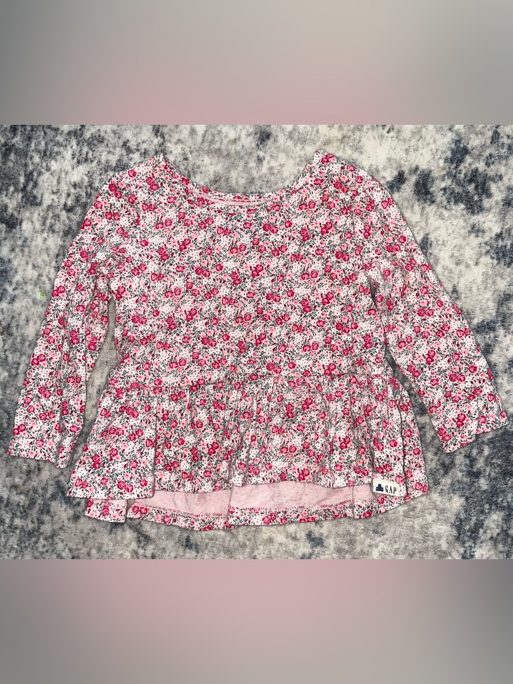 Baby Gap floral blouse size 12-18 months